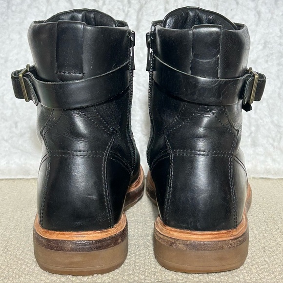 Timberland Womens Black Leather Riley Flair Hiker Lace/Buckle Boots Shoes SZ 8 - Picture 4 of 11